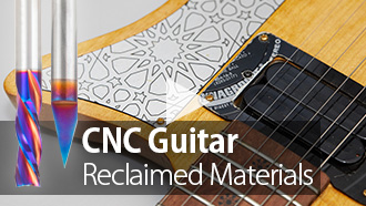 Projeto de Upcycling CNC: Fazer uma guitarra a partir de materiais recuperados com as brocas de tupia revestidas Amana Tool Spektra Vídeo